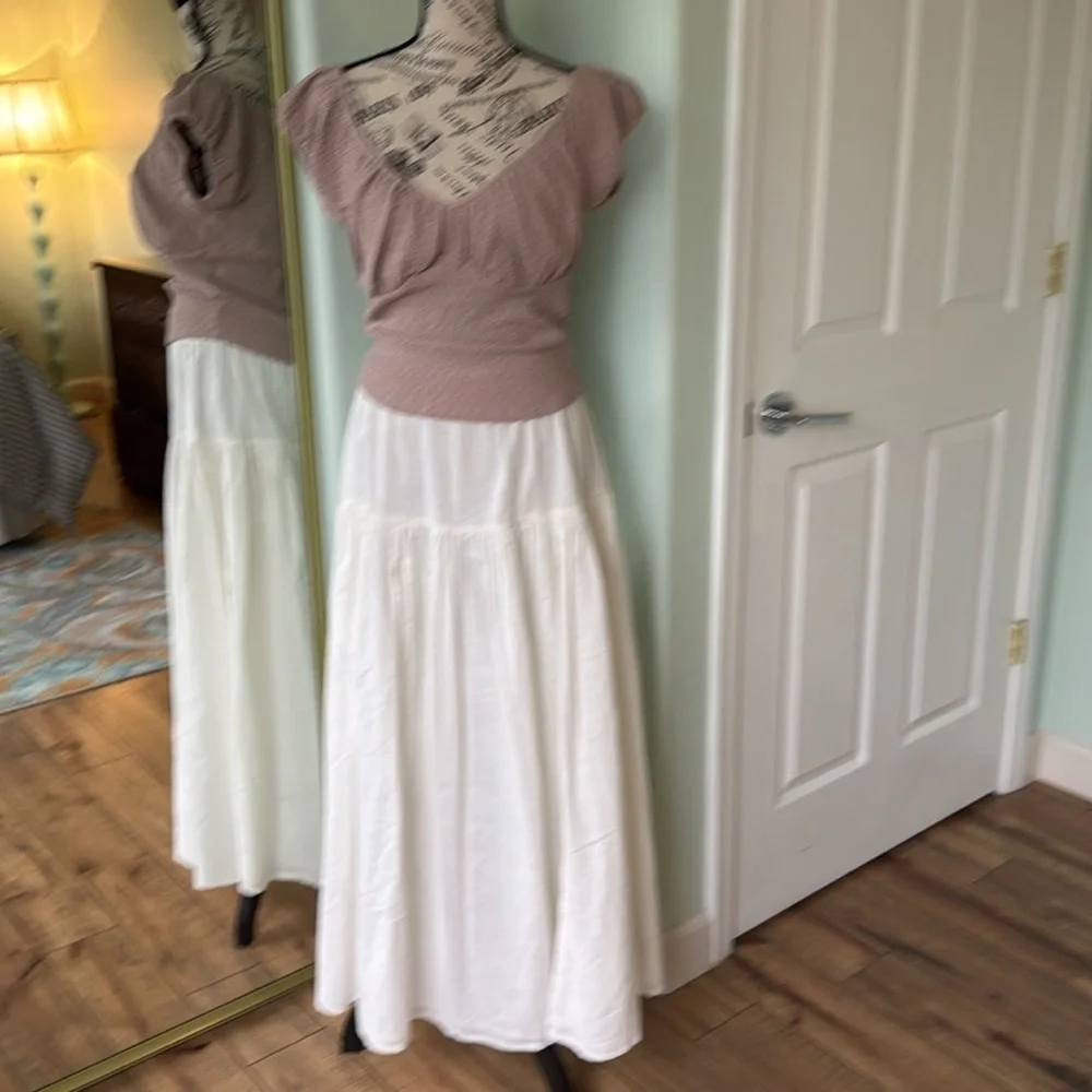 Beginning Boutique Tiered Maxi Skirt Set for Resort Wear
